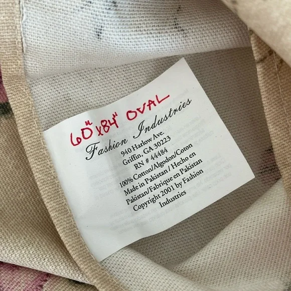 Flowers, Butterflies, Dragonflies, and Ladybugs Oval Tablecloth - Picture 7 of 8